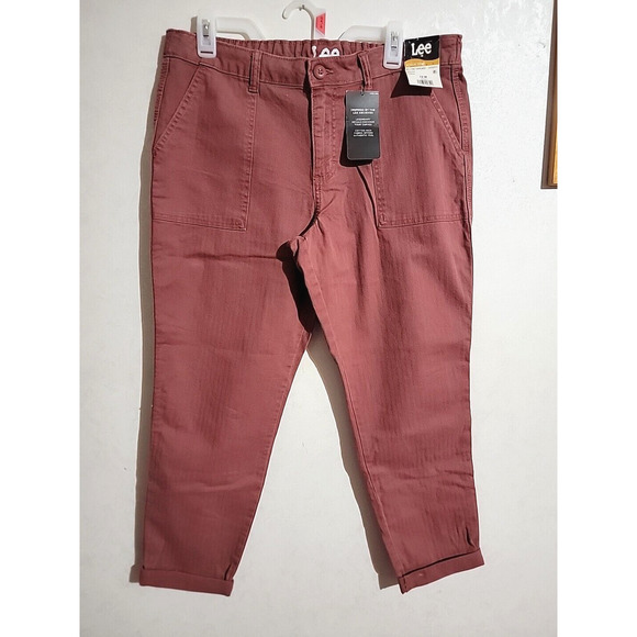 Lee Heritage Tapered Utility Mid-Rise Regular Fit Jeans Punch sz 12M - Picture 1 of 5